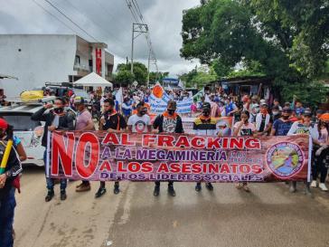 Landesweit protestierten Tausende Menschen, hier in Tibú, Catatumbo am 19. November Landesweit protestierten Tausende Menschen, hier in Tibú, Catatumbo am 19. November