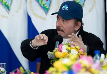 Nicaraguas Präsident Ortega bei seiner Ansprache am Mittwoch Nicaraguas Präsident Ortega bei seiner Ansprache am Mittwoch