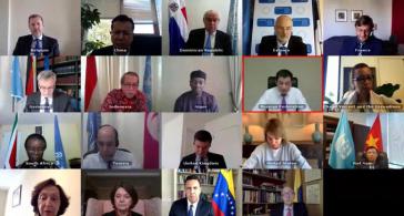 Video-Sitzung des UN-Sicherheitsrates zum Überfall auf Venezuela (20. 5. 2020) Video-Sitzung des UN-Sicherheitsrates zum Überfall auf Venezuela (20. 5. 2020)