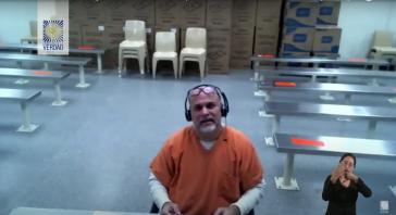 Salvatore Mancuso bei seiner Aussage vor der Wahrheitskomission Salvatore Mancuso bei seiner Aussage vor der Wahrheitskomission