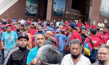 Proteste in Caracas am 12. Juli: "Nieder mit den Onapre-Tabellen, für ein menschenwürdiges Leben, die Rettung der Löhne und Sozialleistungen"