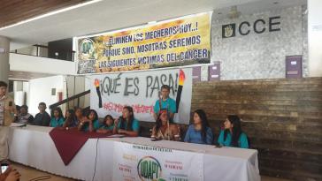 Pressekonferenz in Quito nach den Festnahmen der fünf Mädchen