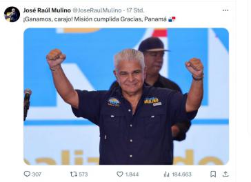 X-Post von Mulino nach seinem Wahlsieg