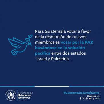 "Für Frieden zwischen zwei Staaten - Israel und Palästina", diese Position Guatemalas führt zu Kontroversen im Land "Für Frieden zwischen zwei Staaten - Israel und Palästina", diese Position Guatemalas führt zu Kontroversen im Land