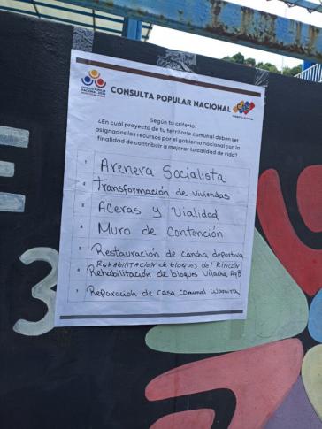 Ausgesuchte Projekte bei der Volksbefragung