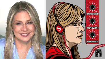 Rechts Karikatur von Cizañero gepostet von @XPost1A. Politikexperte: "Im Zeitalter von Bukele, Milei und Trump wäre es dumm, Vicky Dávila zu unterschätzen" Rechts Karikatur von Cizañero gepostet von @XPost1A. Politikexperte: "Im Zeitalter von Bukele, Milei und Trump wäre es dumm, Vicky Dávila zu unterschätzen"