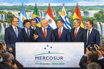 Die Vertreter:innen des Mercosur kommen heute in Brasilien zusammen Die Vertreter:innen des Mercosur kommen heute in Brasilien zusammen
