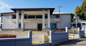 Das Gebäude des Zentralamerikanischen Gerichtshof in Managua