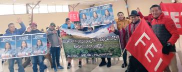 Die Indigenenorganisation Fei steht zur linken Kandidatin Luisa González Die Indigenenorganisation Fei steht zur linken Kandidatin Luisa González