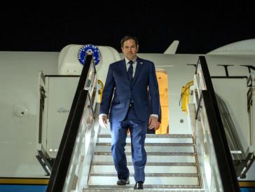 US-Außenminister Rubio bei seiner Ankunft in Santo Domingo US-Außenminister Rubio bei seiner Ankunft in Santo Domingo