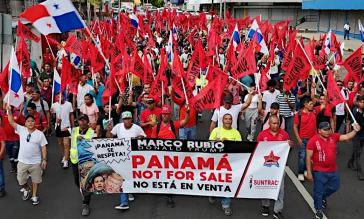 In Panama reißen die Proteste gegen die US-Politik seit Trumps ersten "Ankündigungen" zum Panamakanal im Februar nicht ab