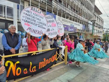 Protest gegen den Bergbau in Arica am 18. Juni Protest gegen den Bergbau in Arica am 18. Juni