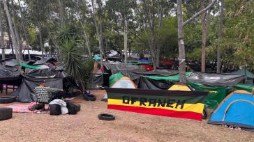 Protestcamp vor dem Obersten Gerichtshof in Tegucigalpa