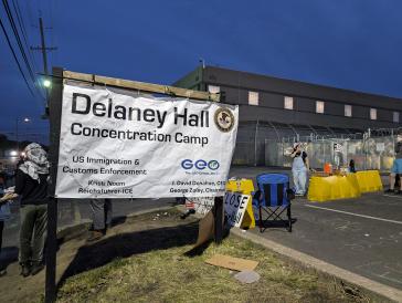 Protest gegen ein Abschiebegefängnis im US-Bundesstaat New Jersey