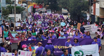 Eine Demonstration in Honduras zum Weltfrauentag 2026 (Symbolbild)