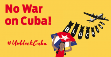 Die Protestwache in Berlin prangert die US-Blockade Kubas an Die Protestwache in Berlin prangert die US-Blockade Kubas an