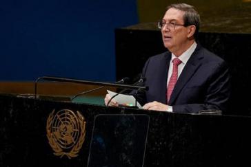 Außenminister von Kuba, Bruno Rodríguez, bei der 81. UN-Versammlung Außenminister von Kuba, Bruno Rodríguez, bei der 81. UN-Versammlung