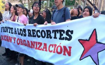 Proteste gegen Kürzungen durch die Regierung von José Antonio Kast im Mai 2026