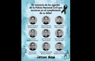 Guatemala gedenkt den neun getöteten Polizisten