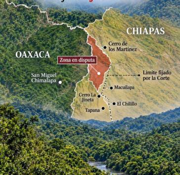 In dieser Region im Grenzgebiet zwischen Oaxaca und Chiapas spielt sich der Konflikt ab In dieser Region im Grenzgebiet zwischen Oaxaca und Chiapas spielt sich der Konflikt ab