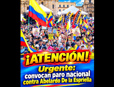 Aufruf zum Streik gegen Präsident Abelardo de la Espriella Aufruf zum Streik gegen Präsident Abelardo de la Espriella