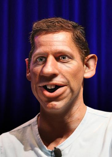 Karrikatur Peter Thiels von DonkeyHotey