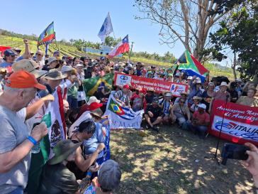 Teilnehmer:innen der Solidaritätsbrigade in Kuba Teilnehmer:innen der Solidaritätsbrigade in Kuba