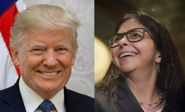 US-Präsident Donald Trump und die venezolanische Vizepräsidentin Delcy Rodríguez US-Präsident Donald Trump und die venezolanische Vizepräsidentin Delcy Rodríguez
