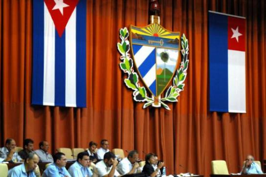 Sitzung der kubanischen Nationalversammlung in Havanna Sitzung der kubanischen Nationalversammlung in Havanna