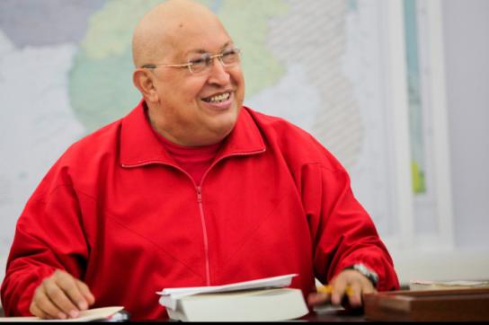 Hugo Chávez am Samstag bei einer öffentlichen Kabinettssitzung