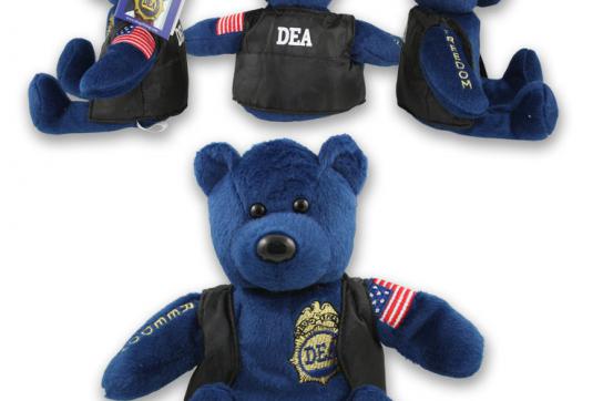Werbung mit DEA-Teddy: Auch mit Drogenhändlern ging die Behörde auf Kuschelkurs