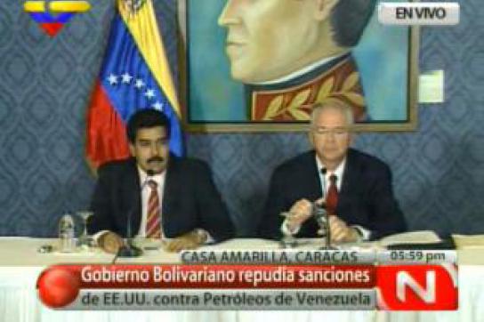Außenminister Nicolás Maduro und Energieminister Rafael Ramírez 
