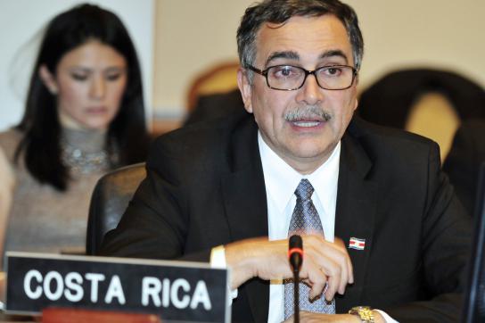 René Castro, Außenminister Costa Ricas