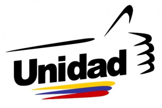 Einheit im Vordergrund: Logo des Oppositionsbündnisses MUD