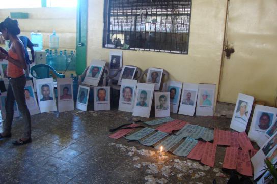 Gedenken an die ermordeten Kleinbauern in Bajo Aguán Gedenken an die ermordeten Kleinbauern in Bajo Aguán