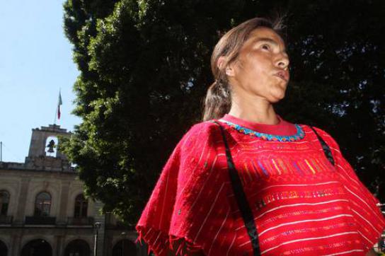 Reina Martínez Flores, Sprecherin der vertriebenen Triqui