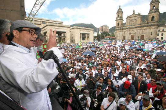 Der Bürgermeister von Bogotá, Gustavo Petro