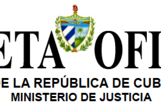 Titel des kubanischen Amtsblatts, der Gaceta de Cuba
