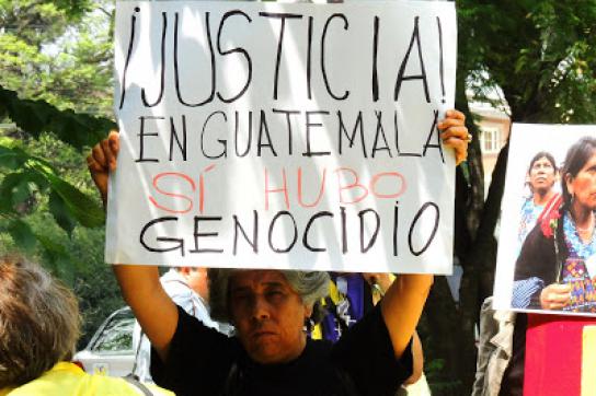 "Gerechtigkeit: In Guatemala gab es einen Genozid" - Solidaritätskundgebung in Mexiko