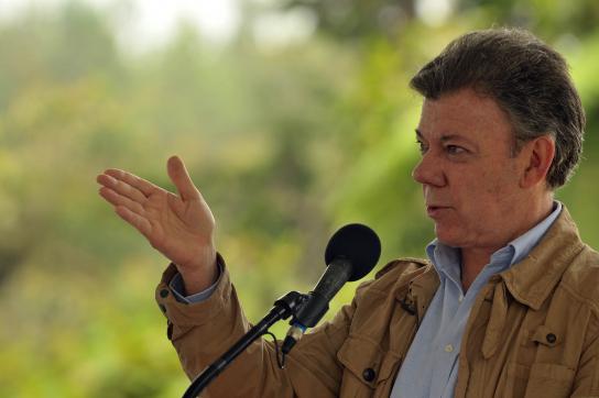 Präsident Juan Manuel Santos