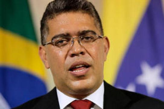 Der venezolanische Außenminister Elías Jaua bei seinem Kurzbesuch in Brasilien