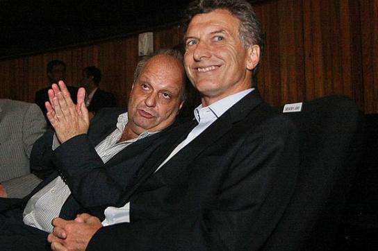Präsident Macri (rechts) und Hernán Lombardi