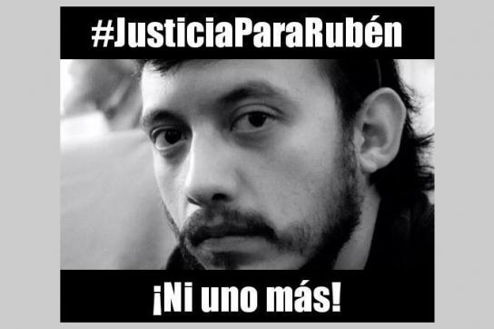 Die Kampagne " Gerechtigkeit für Rubén - nicht ein einziger mehr" protestiert gegen die Morde an Journalisten in Mexiko