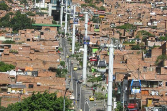 Stadtviertel Comuna 1 in Medellín