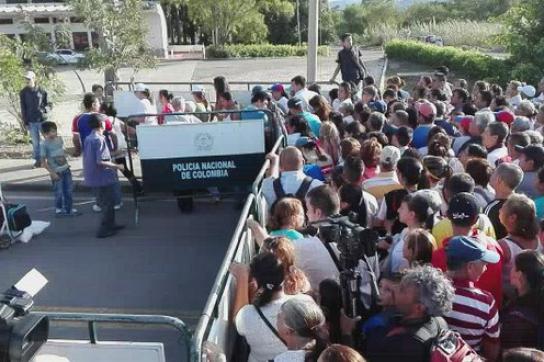 Am Grenzübergang nach Kolumbien am Sonntag