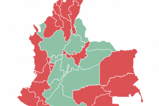 In den Grenzregionen, die vor allem vom bewaffneten Konflikt betroffen sind, stimmte eine Mehrheit für das 'Ja'. Die Wahlbeteiligung lag bei nur 37 Prozent
