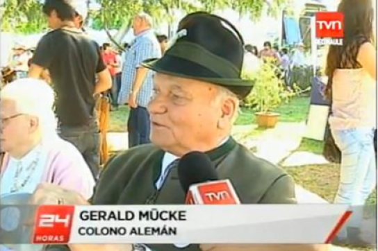 Das verurteilte Führungsmitglied Gerhard Mücke 2012 während des "Oktoberfestes" 