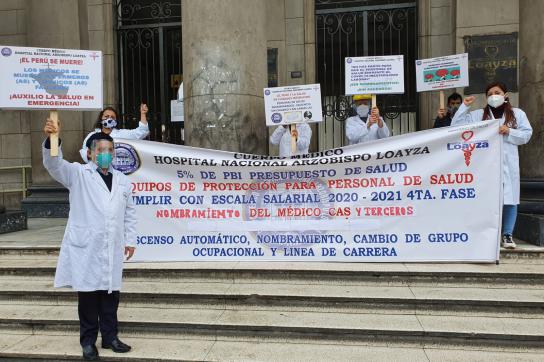 Gesundheitskrise in Peru: Ärzte verlangen bessere Schutzausrüstungen