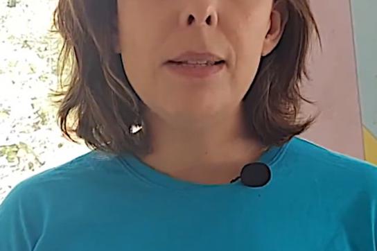 Ana Carolina Fonseca, Unicef-Beauftragte für Gewaltschutz, stellte den Bericht vor (Screenshot)