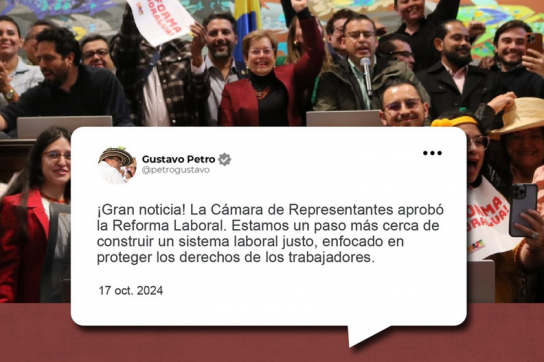 Gustavo Petro freut sich über die Entscheidung im Kongress